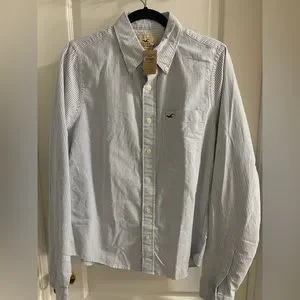 Hollister Men s Dress Shirt Size L